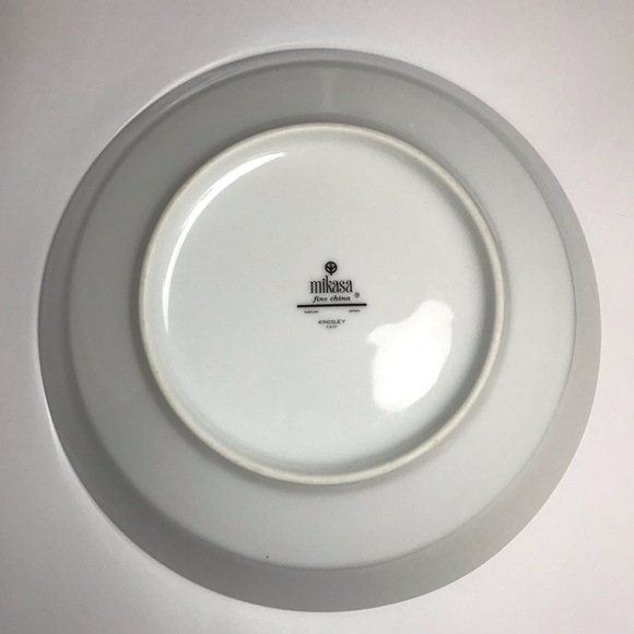 Art Deco Fine China Mikasa Kinsley Serving Deep Bowl 8.5” Green And Gold - Picture 6 of 8